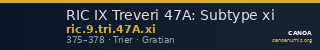 RIC IX Treveri 47A: Subtype xi — CANOA