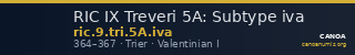 RIC IX Treveri 5A: Subtype iva — CANOA