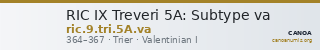 RIC IX Treveri 5A: Subtype va — CANOA