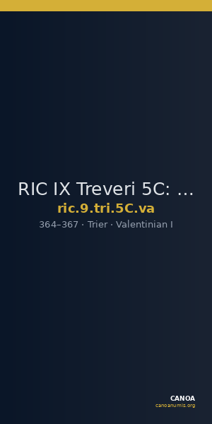 RIC IX Treveri 5C: Subtype va — CANOA
