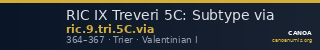RIC IX Treveri 5C: Subtype via — CANOA