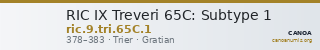RIC IX Treveri 65C: Subtype 1 — CANOA