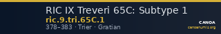 RIC IX Treveri 65C: Subtype 1 — CANOA