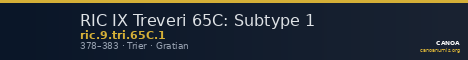 RIC IX Treveri 65C: Subtype 1 — CANOA