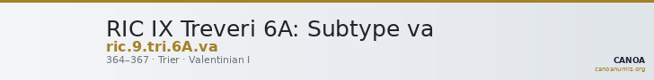 RIC IX Treveri 6A: Subtype va — CANOA