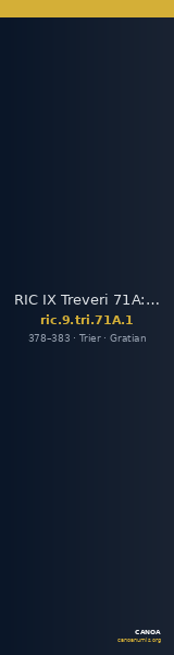 RIC IX Treveri 71A: Subtype 1 — CANOA