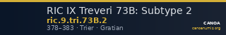 RIC IX Treveri 73B: Subtype 2 — CANOA