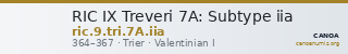 RIC IX Treveri 7A: Subtype iia — CANOA