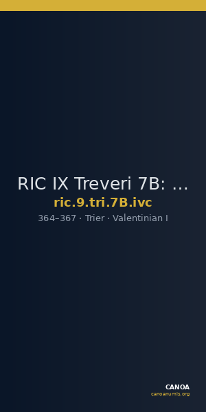 RIC IX Treveri 7B: Subtype ivc — CANOA