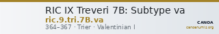 RIC IX Treveri 7B: Subtype va — CANOA