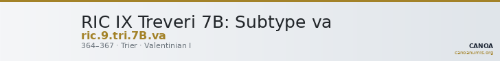 RIC IX Treveri 7B: Subtype va — CANOA