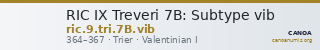 RIC IX Treveri 7B: Subtype vib — CANOA