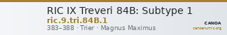 RIC IX Treveri 84B: Subtype 1 — CANOA