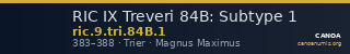 RIC IX Treveri 84B: Subtype 1 — CANOA