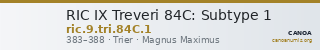 RIC IX Treveri 84C: Subtype 1 — CANOA