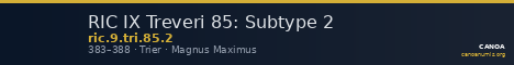 RIC IX Treveri 85: Subtype 2 — CANOA