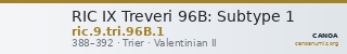 RIC IX Treveri 96B: Subtype 1 — CANOA