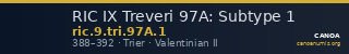 RIC IX Treveri 97A: Subtype 1 — CANOA