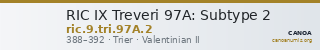 RIC IX Treveri 97A: Subtype 2 — CANOA