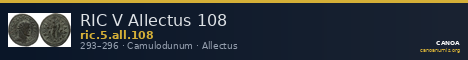 RIC V Allectus 108 — CANOA