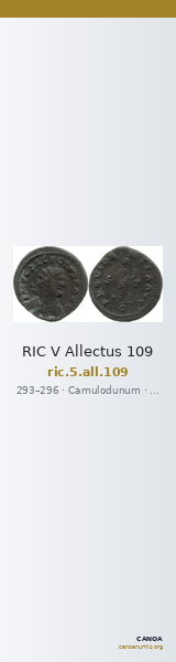 RIC V Allectus 109 — CANOA