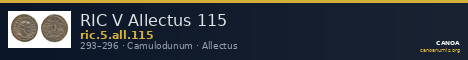 RIC V Allectus 115 — CANOA