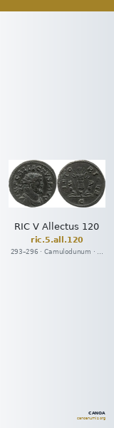 RIC V Allectus 120 — CANOA