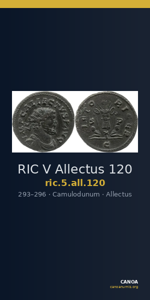 RIC V Allectus 120 — CANOA