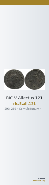 RIC V Allectus 121 — CANOA