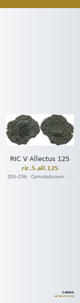 RIC V Allectus 125 — CANOA
