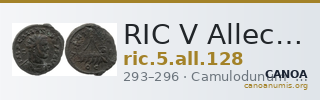 RIC V Allectus 128 — CANOA