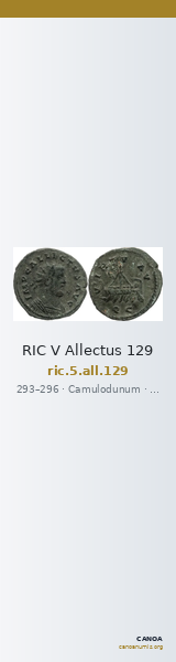 RIC V Allectus 129 — CANOA