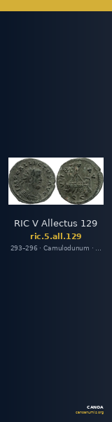 RIC V Allectus 129 — CANOA