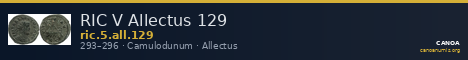 RIC V Allectus 129 — CANOA