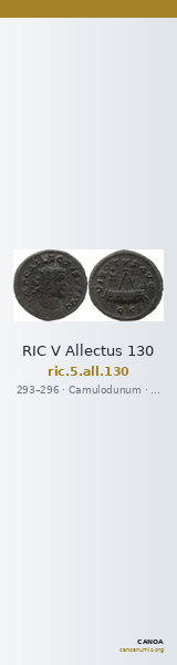 RIC V Allectus 130 — CANOA