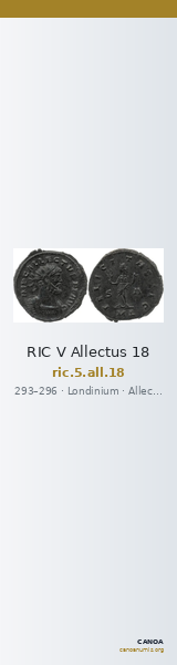 RIC V Allectus 18 — CANOA