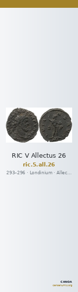 RIC V Allectus 26 — CANOA