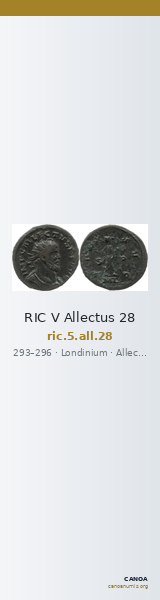 RIC V Allectus 28 — CANOA