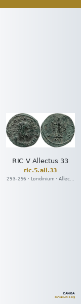 RIC V Allectus 33 — CANOA