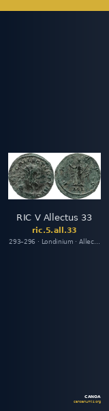 RIC V Allectus 33 — CANOA