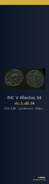 RIC V Allectus 34 — CANOA