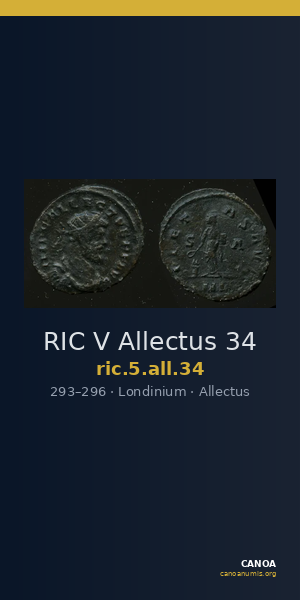 RIC V Allectus 34 — CANOA