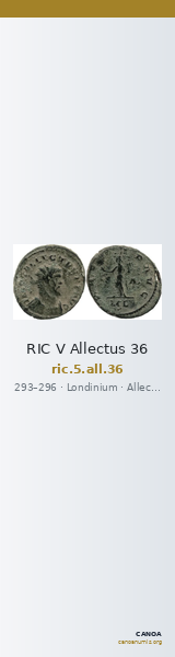 RIC V Allectus 36 — CANOA