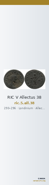 RIC V Allectus 38 — CANOA