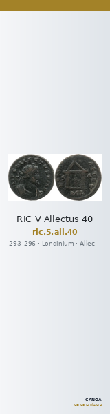 RIC V Allectus 40 — CANOA