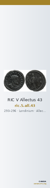 RIC V Allectus 43 — CANOA
