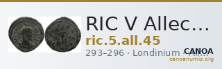 RIC V Allectus 45 — CANOA