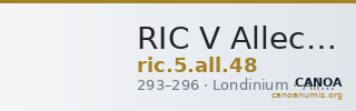 RIC V Allectus 48 — CANOA