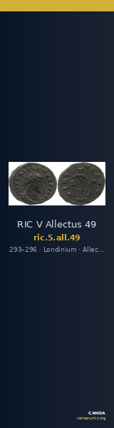 RIC V Allectus 49 — CANOA