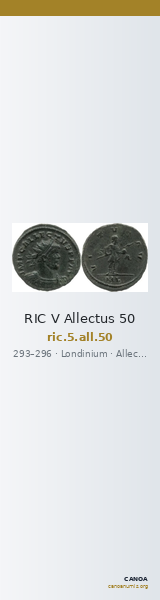 RIC V Allectus 50 — CANOA